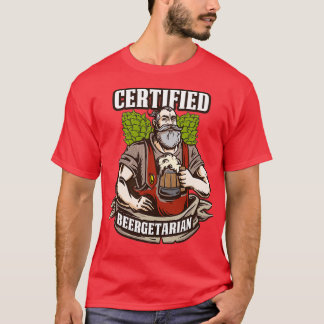 T-shirt Bière Beergetarian Funny Craft Cadeau