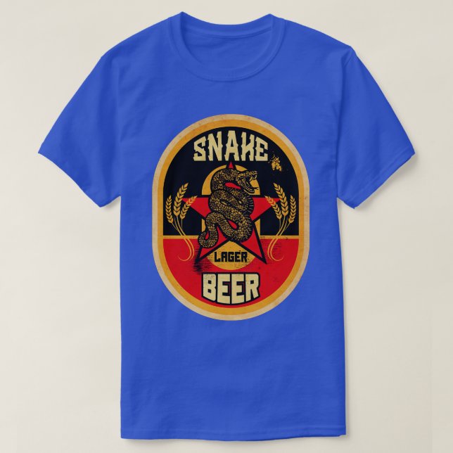 T-shirt Bière brassée de serpent (Design devant)