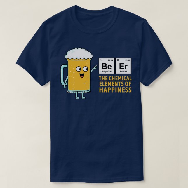 T-SHIRT BIÈRE CHIMIQUE DU BONHEUR (Design devant)