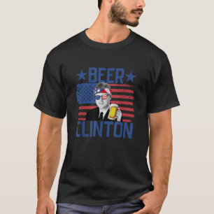 T-shirt Bière Clinton 4 juillet Boire le Président Bill C