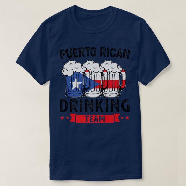 T-shirt bière de l'équipe de boisson de Mens Perto  (Design devant)