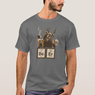 T-shirt Bière découverte par ours de chimie