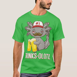 T-shirt Bière Drinksolotl Axolotl Bière Boire Classique TS