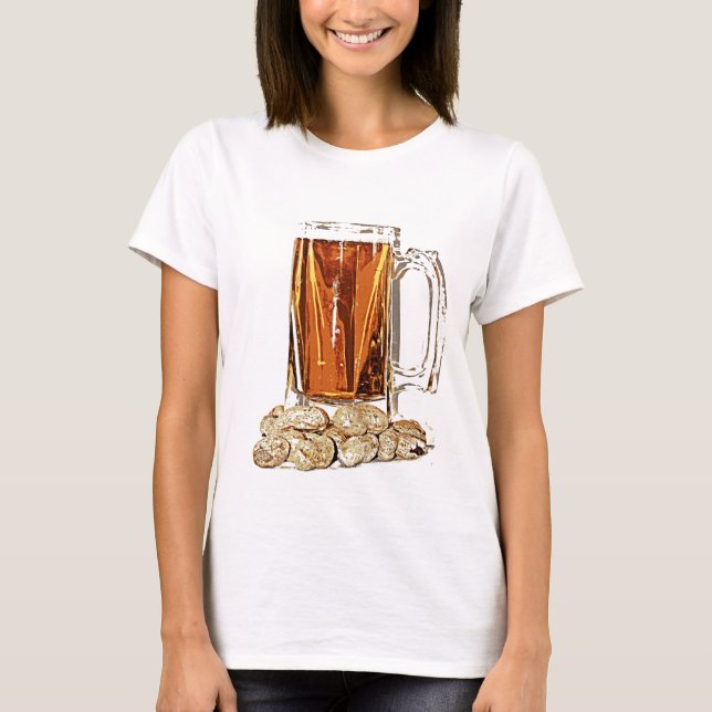 T-shirt Bière et arachides (Devant)