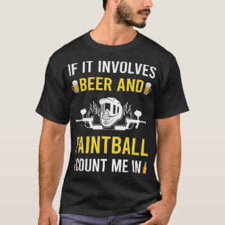T-shirt Bière Et Paintball
