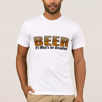T-shirt Bière-il est ce qui est pour le petit déjeuner