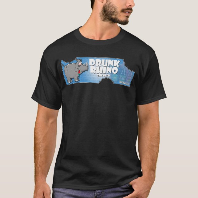 T-shirt Bière ivre de rhinocéros (Devant)
