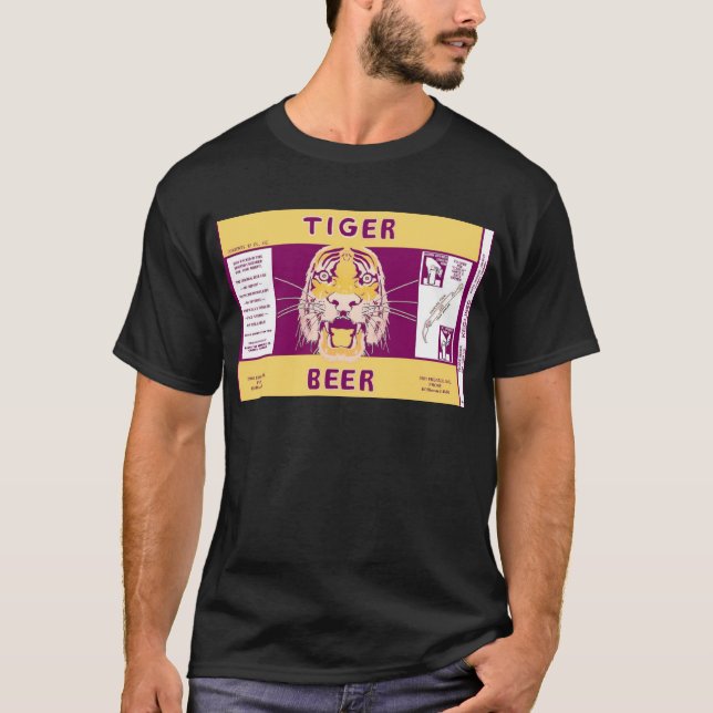 T-shirt Bière Manhattan de tigre brassant la boîte de (Devant)