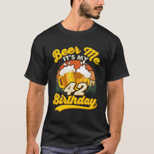 T-shirt Bière Moi C'Est Mon 42E 42 Boire