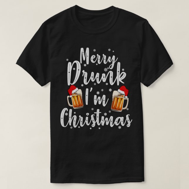 T-shirt Bière Noël Joyeux Beermas (Design devant)