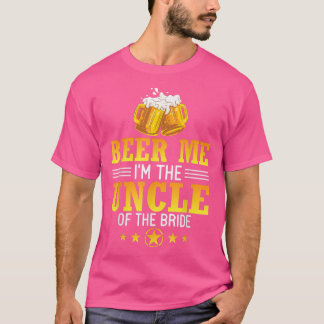T-shirt Bière pour moi je suis l'oncle de la mariée mari f
