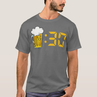 T-shirt Bières à trente ans, drôle, boire, heure de bonheu