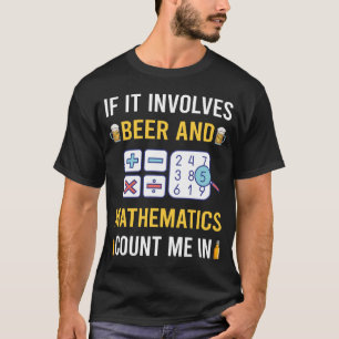 T-shirt Bières Et Mathématiques Math Maths