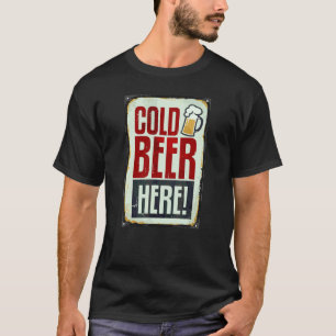 T-shirt Bières froides à boire ici