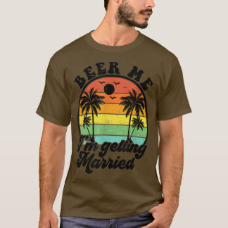 T-shirt Bières Hommes Je me marie tenue de fête de Bachelo