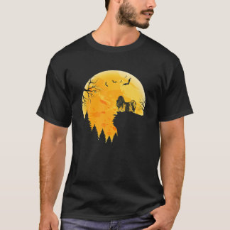 T-shirt Biewer Amateurs Terrier Halloween Lune