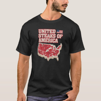 T-shirt Biftecks unis de l'Amérique