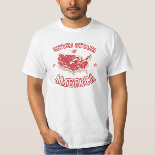 T-shirt Biftecks unis de l'Amérique