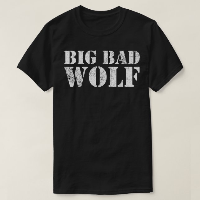 T-shirt Big Bad et Wolf Funny Wolves Werewolf Cool Chien G (Design devant)