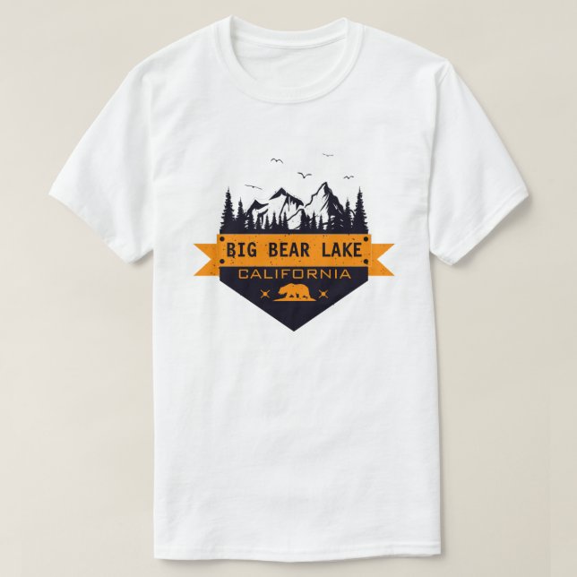 T-shirt Big Bear Lake California - Nom personnalisé T-Shir (Design devant)