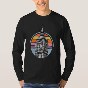T-shirt Big Ben De Londres En Angleterre Skyline Westminst