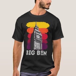 T-shirt Big Ben London Sites Touristiques En Angleterre