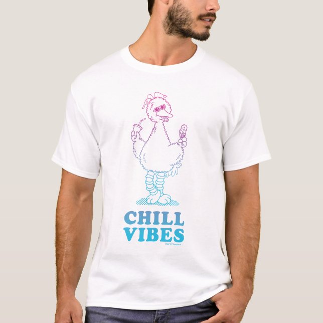 T-shirt Big Bird | Vibes de refroidissement (Devant)