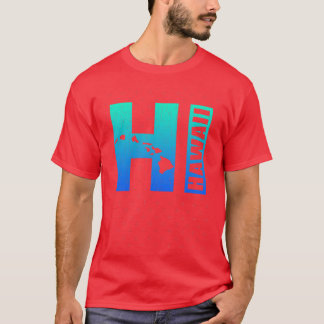T-shirt Big Blue Hawaii Distesse Design