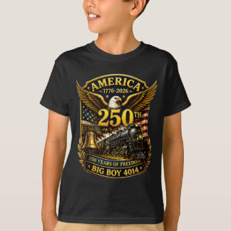 T-shirt Big Boy 4014 Train Usa 250e Anniversaire Patriotiq