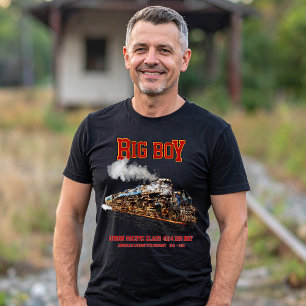 T-shirt Big Boy Train à vapeur Vintage Locomotive américai