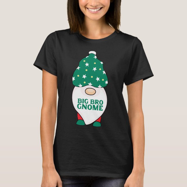 T-shirt Big Bro Gnome Brother Gnomes Correspondant Christm (Devant)
