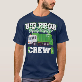 T-shirt Big Brother Anniversaire Crew Garbage Truck Famill