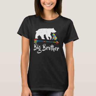T-shirt Big Brother Bear Sensibilisation sur l'autisme Fie
