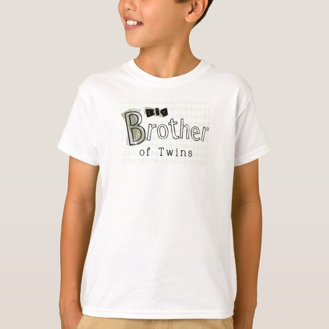 T-shirt Big Brother des jumeaux (Devant)
