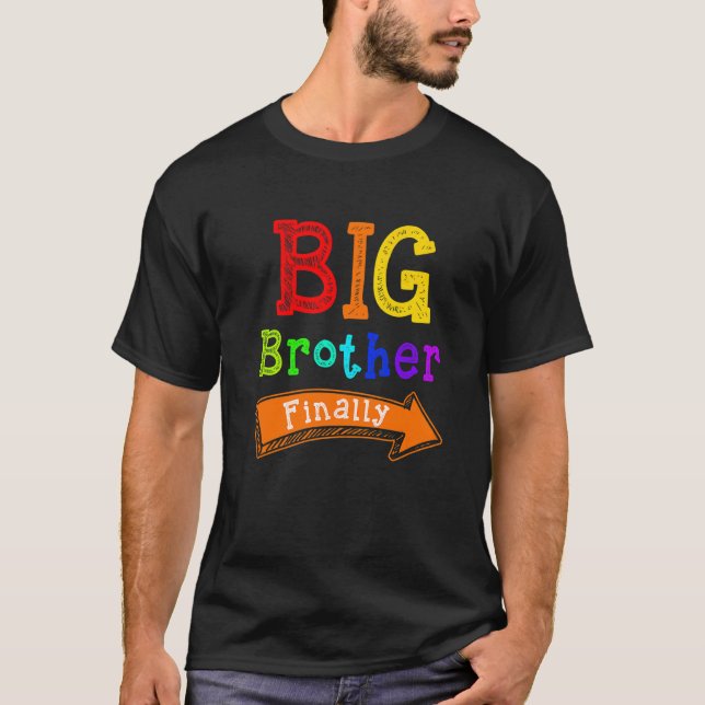 T-shirt Big Brother Enfin Pour Les Garçons Et Les Frères A (Devant)