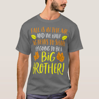 T-shirt Big Brother Faire-part de grossesse automnale Bab