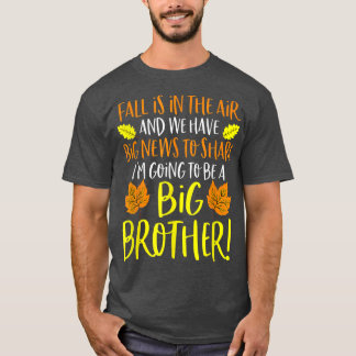 T-shirt Big Brother Faire-part de grossesse automnale Bab 