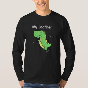 T-shirt Big Brother Funny T Rex Dinosaur Pour Les Garçons
