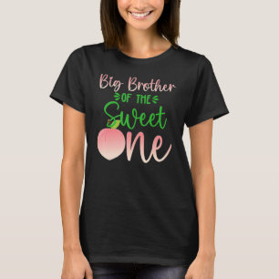 T-shirt Big Brother Of The Birthday One Peach 1st Summer F