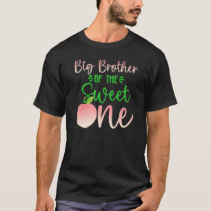 T-shirt Big Brother Of The Birthday One Peach 1st Summer F