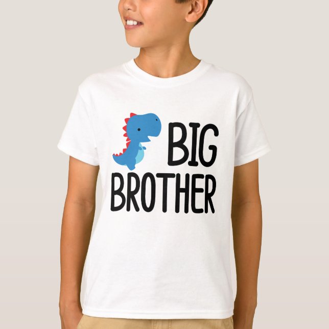 T-shirt Big Brother Saurus T-Rex enfants (Devant)