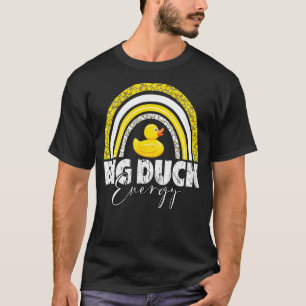 T-shirt Big Duck Energy Arc-en-ciel Jaune Canard en caoutc