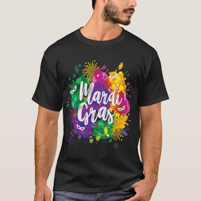 T-shirt Big Easy Vibes Mardi Gras Fat Tuesday New Orleans  (Devant)
