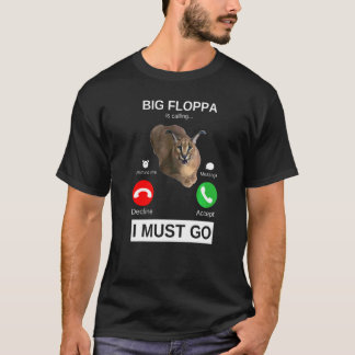 T-shirt Big Floppa Appelle Caracal Gros Chat Mème Chat Fl