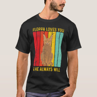 T-shirt Big Floppa Caracal Retro Floppa Vous Aime Il Toujo
