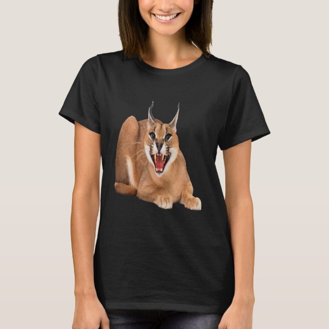 T-shirt Big Floppa Cat caracal (Devant)