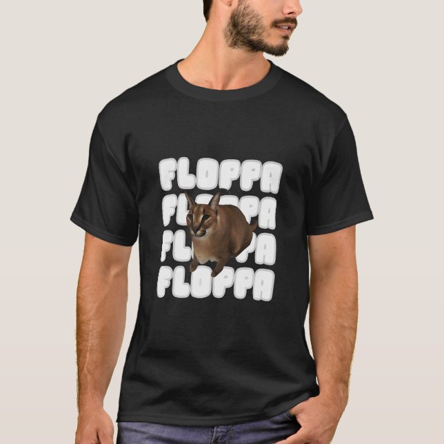 T-shirt Big Floppa Mat Chat (Devant)