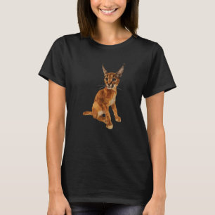 T-shirt Big Floppa Mème Caracal Chat pour chaton Coloré