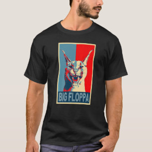 T-shirt Big Floppa mème mignonne Caracal Chat son vintag r