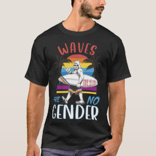 T-shirt Big Foot avec Planche de Surf Fierté Gay L'amour e